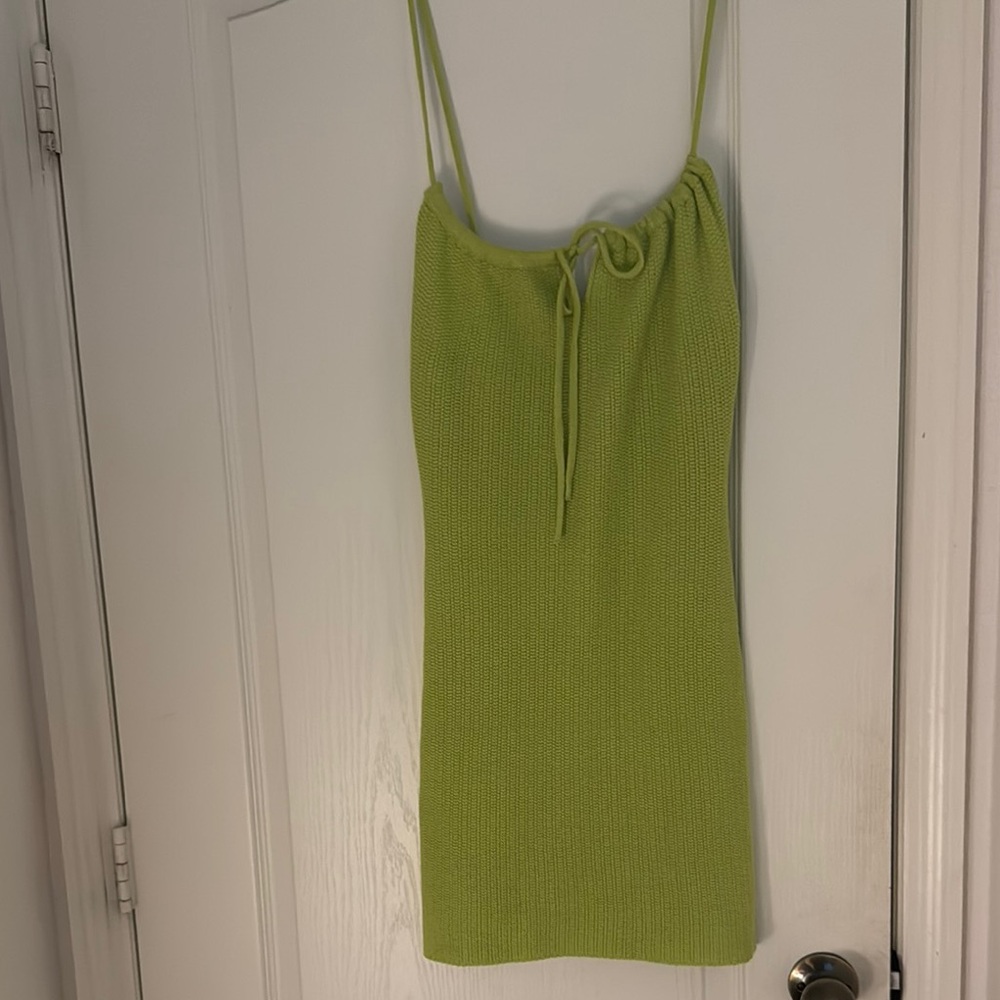 Forever 21 Vibrant Green Knit Dress